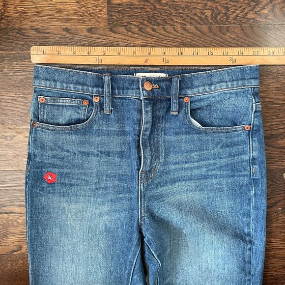 Madewell High-Rise Slim Boyjean - Embroidered Edition-Sz. 26 - Picture 8 of 15
